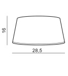 Abażury - Azzardo AMADEO SHADE OVAL WHITE Abażur Biały AZ2421 - product 2