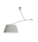 Lampy wiszące z abażurem - Azzardo BARCELONA LAMPBODY 1xE27 Wisząca/Ramię z Bazą Montażową bez Abażuru Chrom AZ2288 - product 3