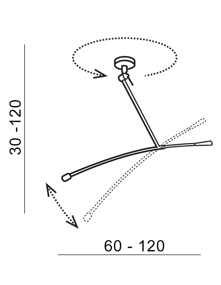 Lampy wiszące z abażurem - Azzardo BARCELONA LAMPBODY 1xE27 Wisząca/Ramię z Bazą Montażową bez Abażuru Chrom AZ2288 - product kolory-swiatla.pl 2