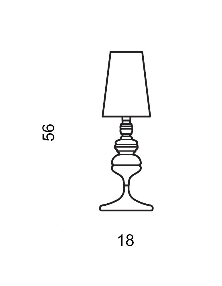 Azzardo BAROCO TABLE BLACK 1xE27 Stołowa Czarny AZ2162 Azzardo BAROCO TABLE BLACK 1xE27 Stołowa Czarny AZ2162