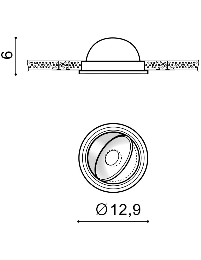 Azzardo BOSTON 1 ROUND WHITE 1xLED Natynkowa Biały AZ3471 Azzardo BOSTON 1 ROUND WHITE 1xLED Natynkowa Biały AZ3471