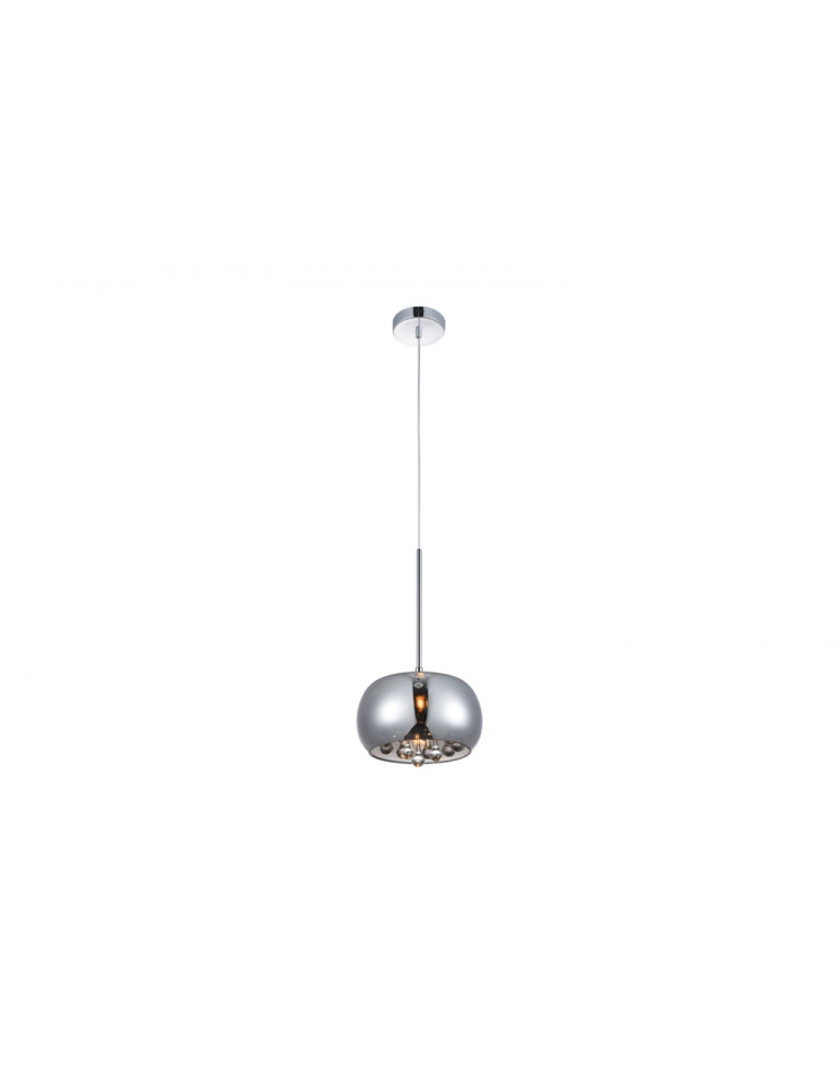 Lampy wiszące glamour - Azzardo BURN 1 1xG9 Wisząca Chrom AZ3082 - product kolory-swiatla.pl 2