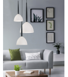 Lampy wiszące - Azzardo ELIZA 3 BLACK 3xE27 Wisząca Biały/Czarny AZ3333 - product 3
