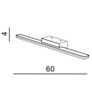 Azzardo EPSILON 60 3000K BLACK 1xLED Ścienna Czarny IP44 AZ3347 Azzardo EPSILON 60 3000K BLACK 1xLED Ścienna Czarny IP44 AZ3347