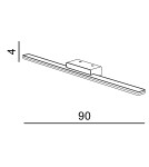 Azzardo EPSILON 90 4000K BLACK 1xLED Ścienna Czarny IP44 AZ3350 Azzardo EPSILON 90 4000K BLACK 1xLED Ścienna Czarny IP44 AZ3350