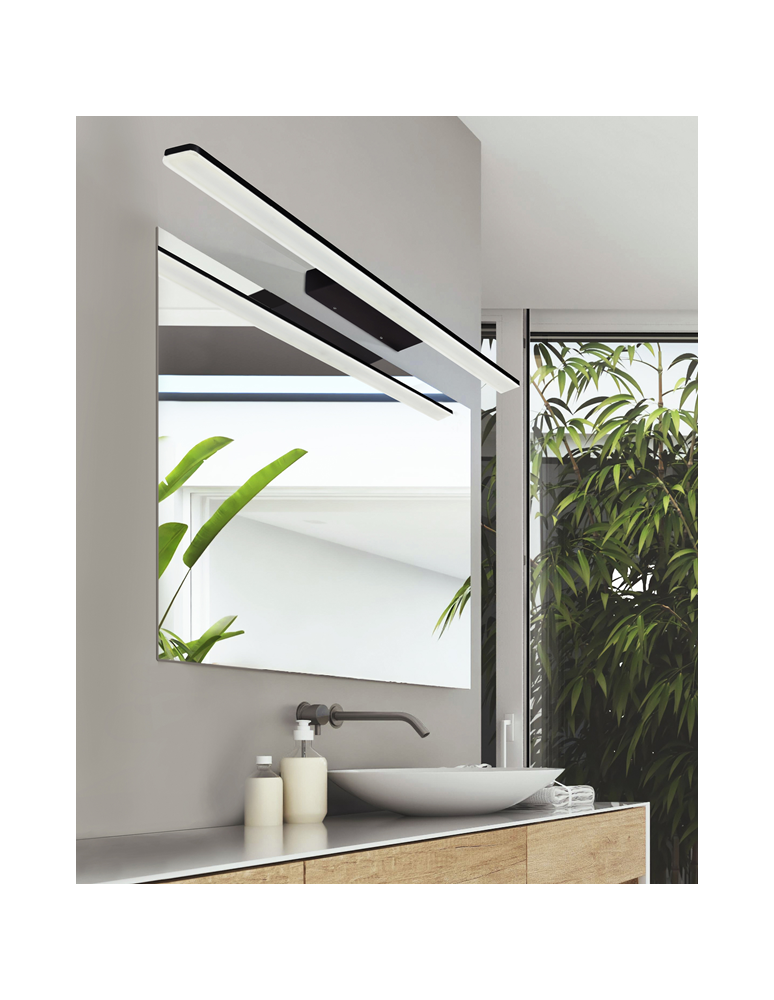 Azzardo EPSILON 90 4000K BLACK 1xLED Ścienna Czarny IP44 AZ3350 Azzardo EPSILON 90 4000K BLACK 1xLED Ścienna Czarny IP44 AZ3350