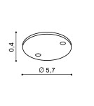Podsufitki Przewody Oprawki - Azzardo EREBUS SIMPLE BASE 1xGU10 Baza Prosta Aluminium AZ3389 - product 2