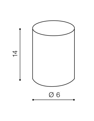 Azzardo EREBUS TUBE 14 GOLD 1 Klosz Aluminiowy Złoty AZ3385 - produkt 2