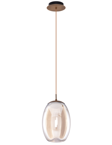 Azzardo HELENA B 1xLED Wisząca Szampański AZ3342