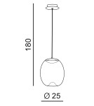 Azzardo HELENA B 1xLED Wisząca Szampański AZ3342 Azzardo HELENA B 1xLED Wisząca Szampański AZ3342