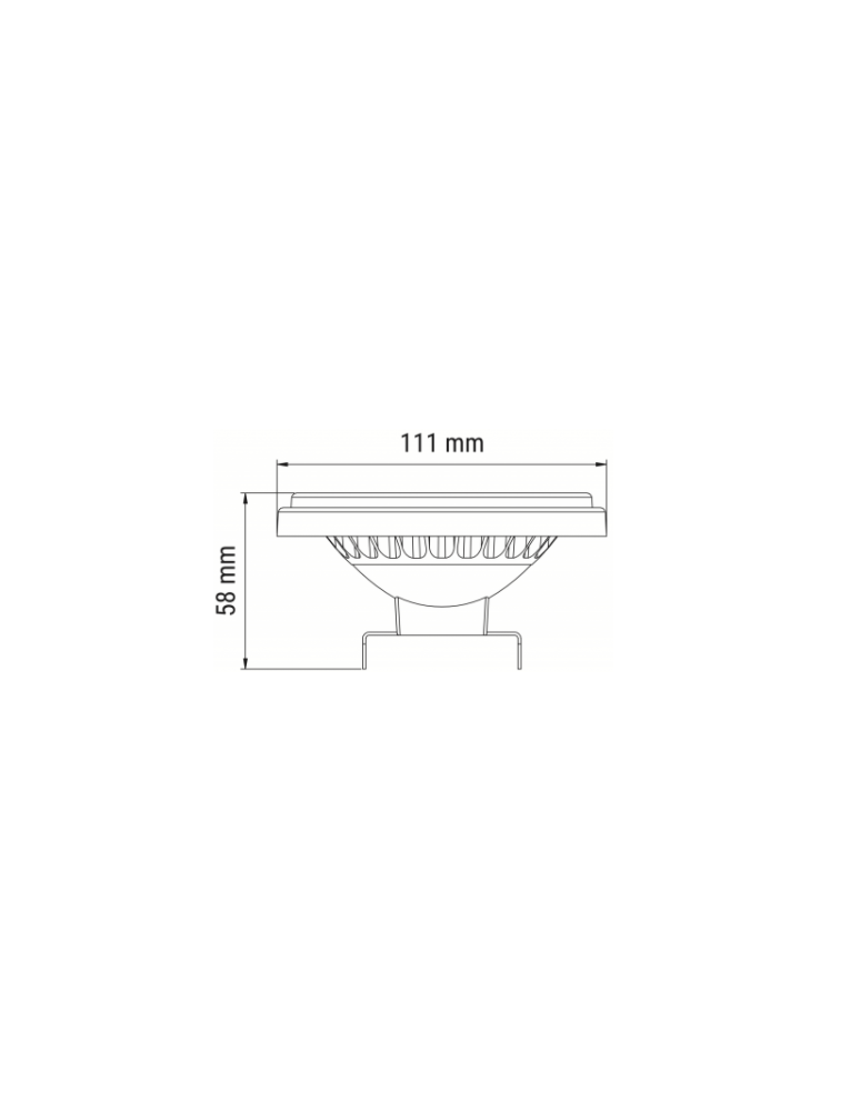 Żarówki LED AR111 12V - OXYLED AR111 9W 720lm 4000K 12V czarny 457969 - product kolory-swiatla.pl 2