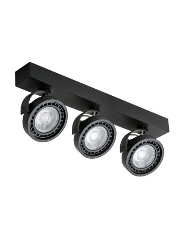 Azzardo JERRY 3 230V BLACK 3xES111 Reflektor Sufitowy Czarny AZ1886