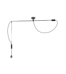 Lampy wiszące z abażurem - Azzardo MALAGA LAMPBODY 1xE27 Wisząca/Ramię z Bazą Montażową bez Abażuru Chrom AZ2313 - product 1