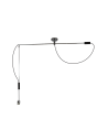 Azzardo MALAGA LAMPBODY 1xE27 Wisząca/Ramię z Bazą Montażową bez Abażuru Chrom AZ2313