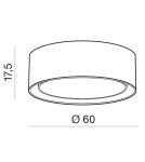 Lampy sufitowe z abażurem - Azzardo MILO XL BLACK 4xE27 Sufitowa Czarny AZ3331 - product 2