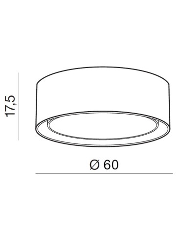 Azzardo MILO XL GREY 4xE27 Sufitowa Szary AZ3332 - produkt 2