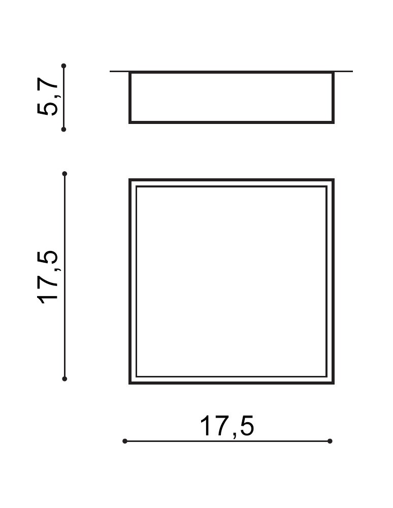 Azzardo MONZA II S 17 4000K WH 1xLED Sufitowa Biały AZ3685 Azzardo MONZA II S 17 4000K WH 1xLED Sufitowa Biały AZ3685
