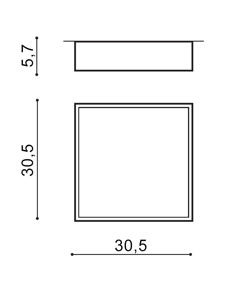Azzardo MONZA II S 30 3000K BK 1xLED Sufitowa Czarny AZ3686 Azzardo MONZA II S 30 3000K BK 1xLED Sufitowa Czarny AZ3686