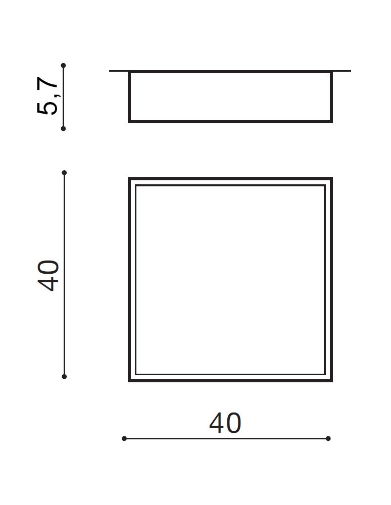 Azzardo MONZA II S 40 3000K WH 1xLED Sufitowa Biały AZ3691 Azzardo MONZA II S 40 3000K WH 1xLED Sufitowa Biały AZ3691