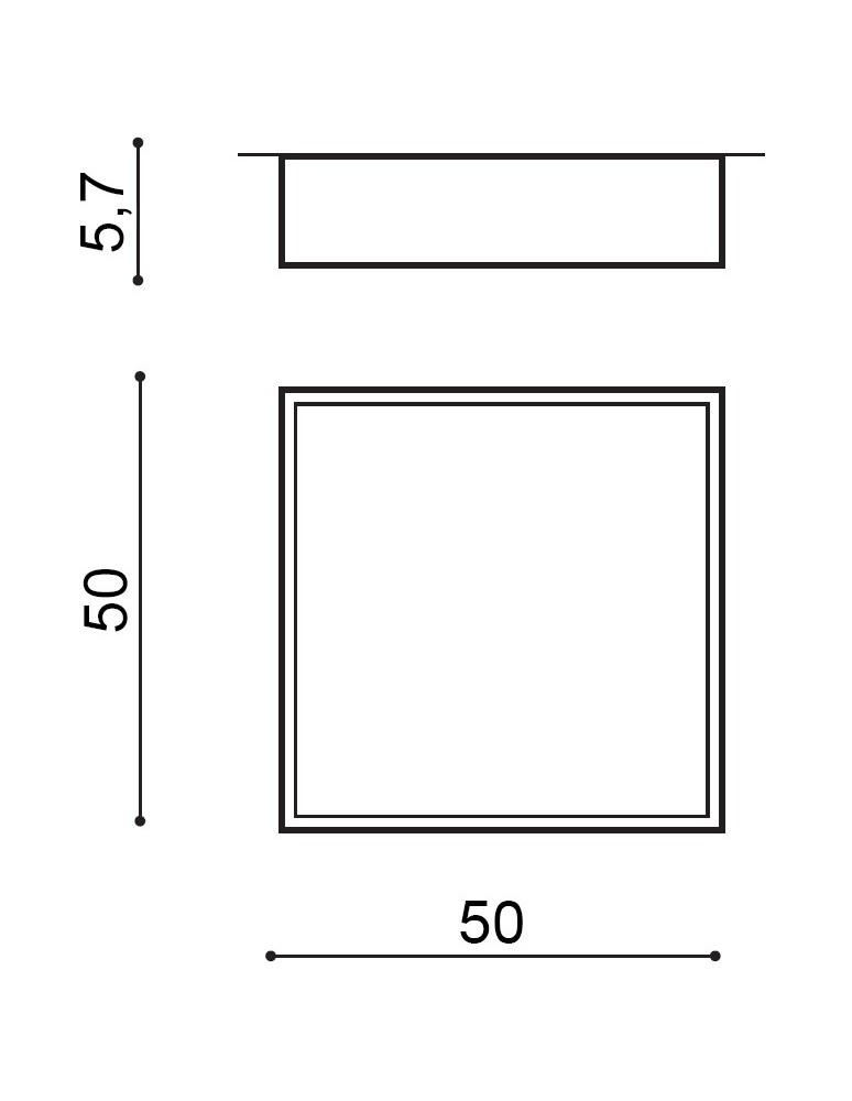 Azzardo MONZA II S 50 3000K WH 1xLED Sufitowa Biały AZ3695 Azzardo MONZA II S 50 3000K WH 1xLED Sufitowa Biały AZ3695
