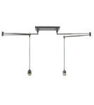 Lampy wiszące podwójne - Azzardo NATALIA 2S LAMPBODY 2xE27 Wisząca/Ramię z Bazą Montażową bez Abażuru Chrom AZ1923 - product 1