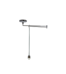Lampy wiszące z abażurem - Azzardo NATALIA S LAMPBODY 1xE27 Wisząca/Ramię z Bazą Montażową bez Abażuru Chrom AZ1924 - product 1
