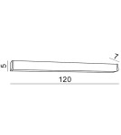 Azzardo PETER 120 3000K CHROME 1xLED Ścienna Chrom IP44 AZ2087 Azzardo PETER 120 3000K CHROME 1xLED Ścienna Chrom IP44 AZ2087