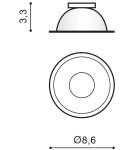 Odbłyśniki wymienne - Azzardo REMO R ALU 1 Odbłyśnik Aluminium AZ0821 - product 2