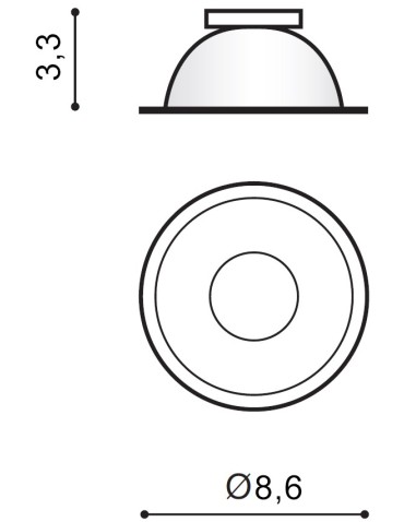 Azzardo REMO R ALU 1 Odbłyśnik Aluminium AZ0821 - produkt 2