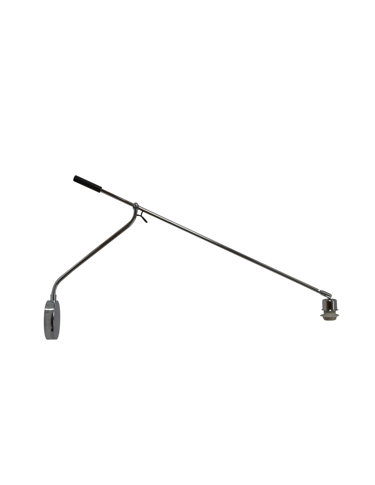 Azzardo SEVILLA LAMPBODY 1xE27 Ścienna/Ramię z Bazą Montażową bez Abażuru Chrom AZ2610