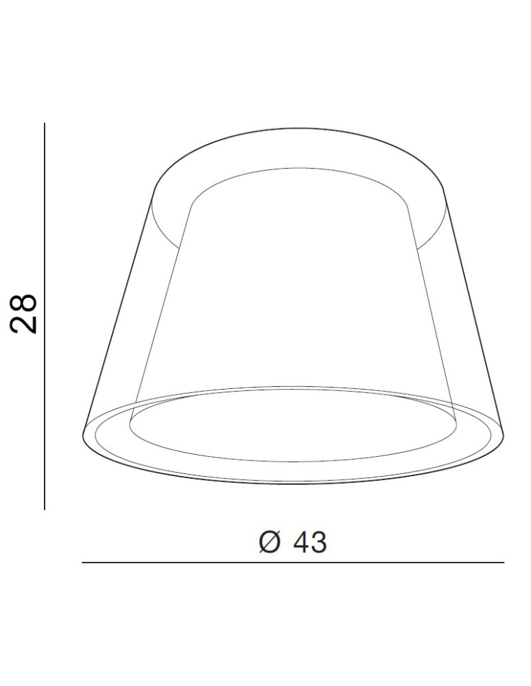 Azzardo SHADE DS 43 WHITE 1 Abażur Biały/Czarny AZ2609 Azzardo SHADE DS 43 WHITE 1 Abażur Biały/Czarny AZ2609