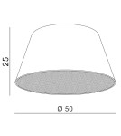 Azzardo SHADE NF 50 GREY 1 Abażur Szary AZ2591 Azzardo SHADE NF 50 GREY 1 Abażur Szary AZ2591