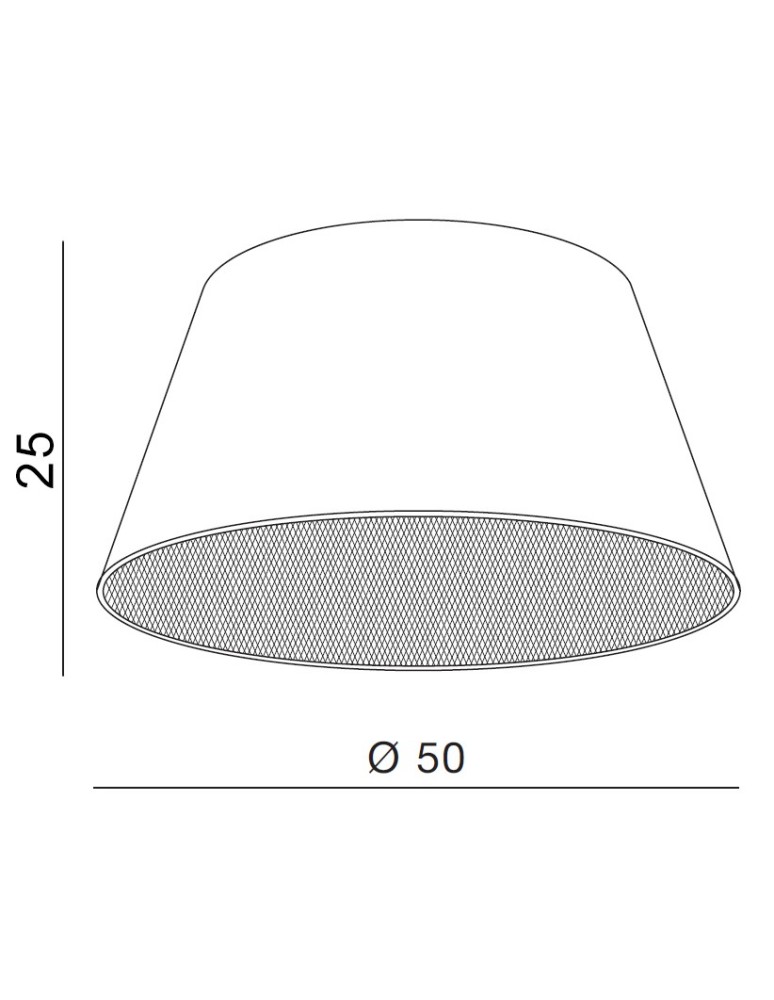 Azzardo SHADE NF 50 WHITE 1 Abażur Biały AZ2592 Azzardo SHADE NF 50 WHITE 1 Abażur Biały AZ2592