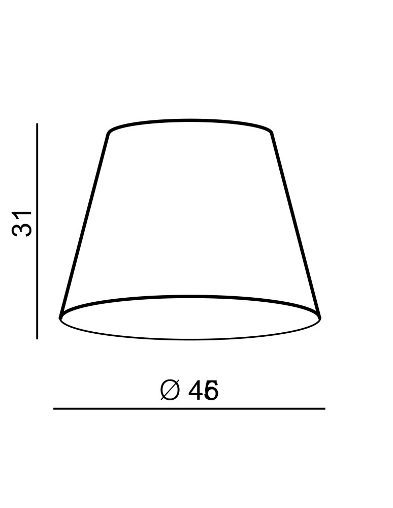 Azzardo SHADE TR 46 GREY Abażur Szary AZ3672 Azzardo SHADE TR 46 GREY Abażur Szary AZ3672