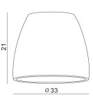 Azzardo SHADE ZA 33 ALU 1 Abażur Aluminium AZ2596 Azzardo SHADE ZA 33 ALU 1 Abażur Aluminium AZ2596