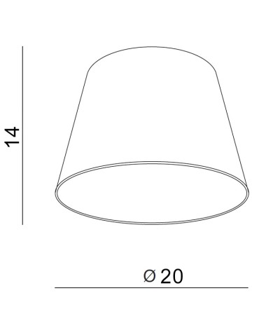 Azzardo SHADE ZF 20 BLACK 1 Abażur Czarny AZ2597 - produkt 2