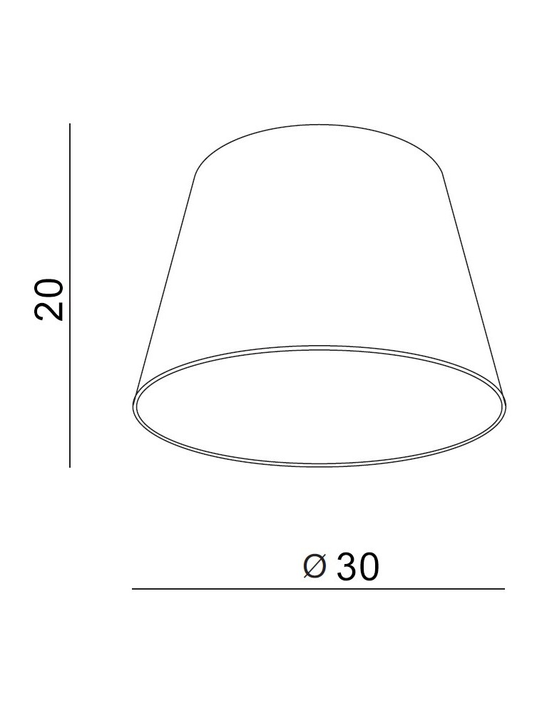 Azzardo SHADE ZF 30 WHITE 1 Abażur Biały AZ2588 Azzardo SHADE ZF 30 WHITE 1 Abażur Biały AZ2588