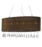 Azzardo SIDNEY OVAL BROWN 6xE14 Wisząca Brązowy AZ1839 Azzardo SIDNEY OVAL BROWN 6xE14 Wisząca Brązowy AZ1839