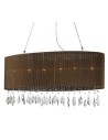 Azzardo SIDNEY OVAL BROWN 6xE14 Wisząca Brązowy AZ1839 Azzardo SIDNEY OVAL BROWN 6xE14 Wisząca Brązowy AZ1839