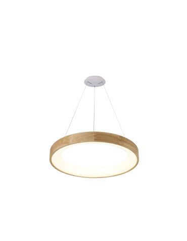 Azzardo SILVAM 45 PENDANT 1xLED Wisząca Drewno/Biały AZ3344