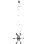 Lampy wiszące - Azzardo SIRIUS LAMPBODY CHROME 12xG9 Baza Sufitowa Wisząca bez Prętów Klosza Chrom AZ2114 - product 2
