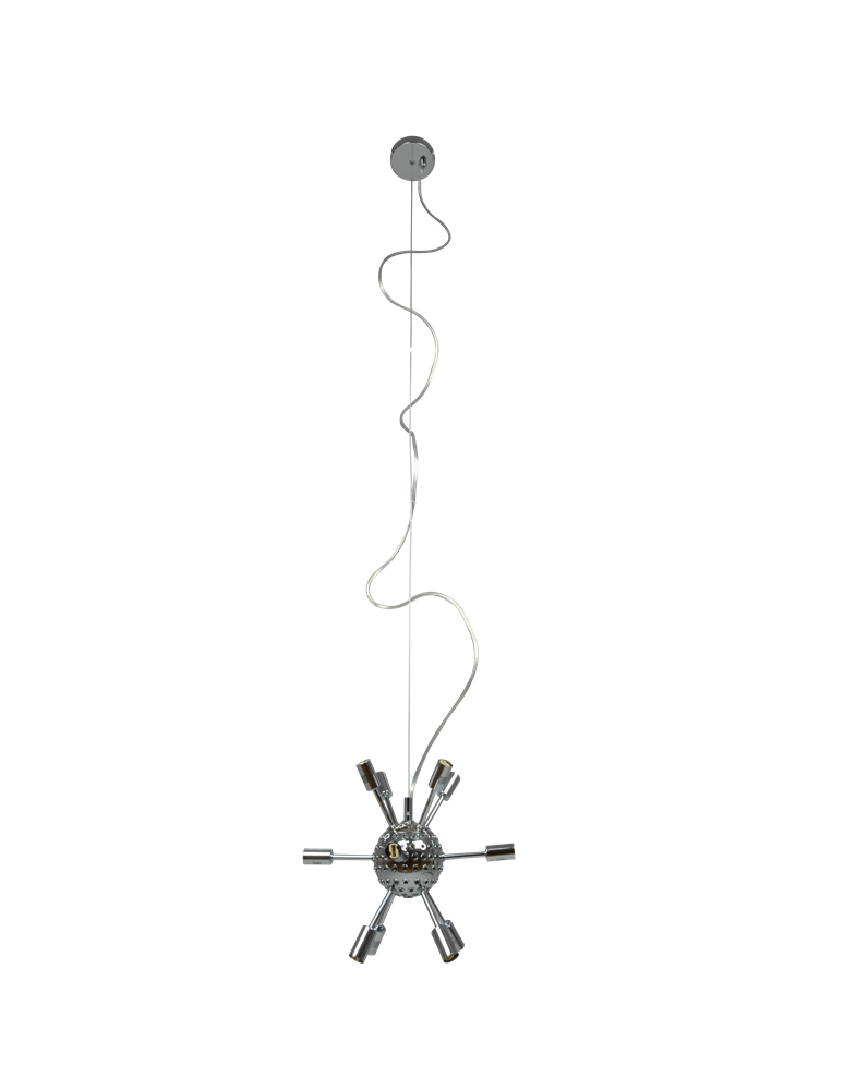 Azzardo SIRIUS LAMPBODY CHROME 12xG9 Baza Sufitowa Wisząca bez Prętów Klosza Chrom AZ2114