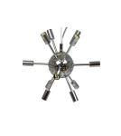 Lampy wiszące - Azzardo SIRIUS LAMPBODY CHROME 12xG9 Baza Sufitowa Wisząca bez Prętów Klosza Chrom AZ2114 - product 3