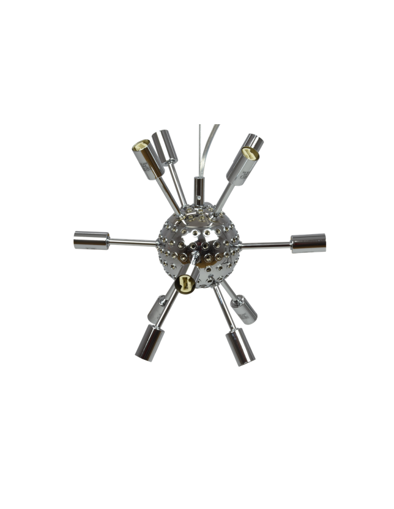 Azzardo SIRIUS LAMPBODY CHROME 12xG9 Baza Sufitowa Wisząca bez Prętów Klosza Chrom AZ2114