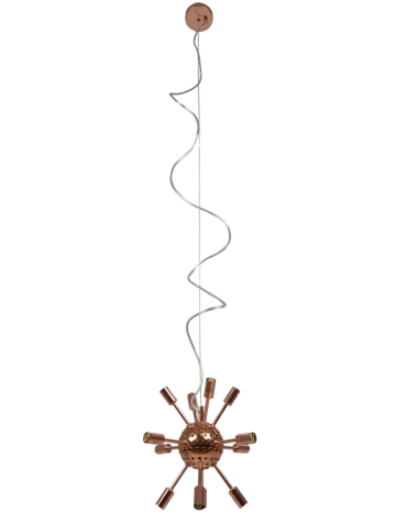 Azzardo SIRIUS LAMPBODY COPPER 12xG9 Baza Sufitowa Wisząca bez Prętów Klosza Miedź AZ2118 - product 2