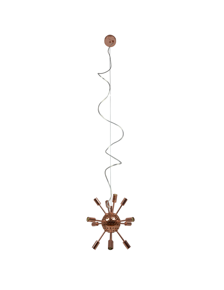 Azzardo SIRIUS LAMPBODY COPPER 12xG9 Baza Sufitowa Wisząca bez Prętów Klosza Miedź AZ2118 Azzardo SIRIUS LAMPBODY COPPER 12xG9 Baza Sufitowa Wisząca bez Prętów Klosza Miedź AZ2118