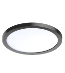 Lampy wpuszczane z kloszem hermetyczne - Azzardo SLIM 15 ROUND 3000K IP44 BLACK 1xLED Wpuszczana Czarny IP44 AZ2840 - product 1