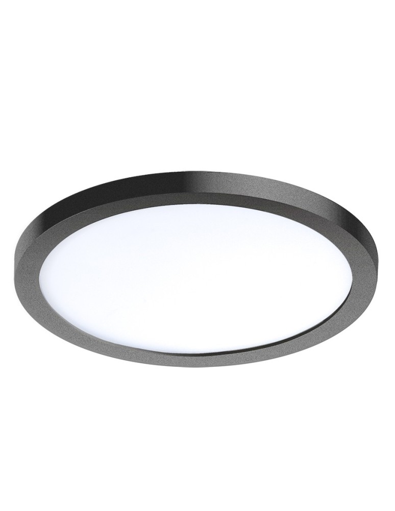 Azzardo SLIM 15 ROUND 3000K IP44 BLACK 1xLED Wpuszczana Czarny IP44 AZ2840