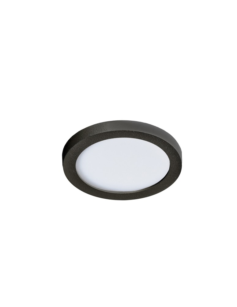 Azzardo SLIM 9 ROUND 3000K IP44 BLACK 1xLED Wpuszczana Czarny IP44 AZ2834