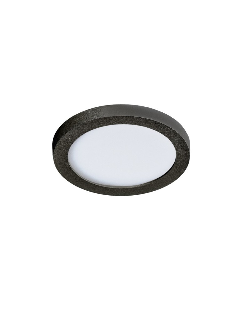 Azzardo SLIM 9 ROUND 4000K IP44 BLACK 1xLED Wpuszczana Czarny IP44 AZ2835